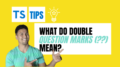 Typescript | Double Question Marks (??) - What It Means - Become A Better  Programmer