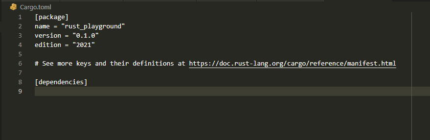 VS Code not showing syntax highlighting on .toml files